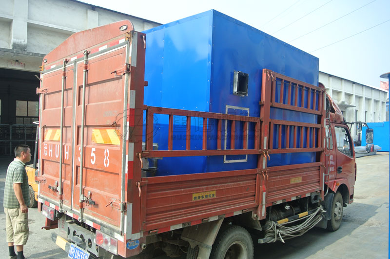 小型槐米烘干機(jī)裝好車(chē)準(zhǔn)備出發(fā)